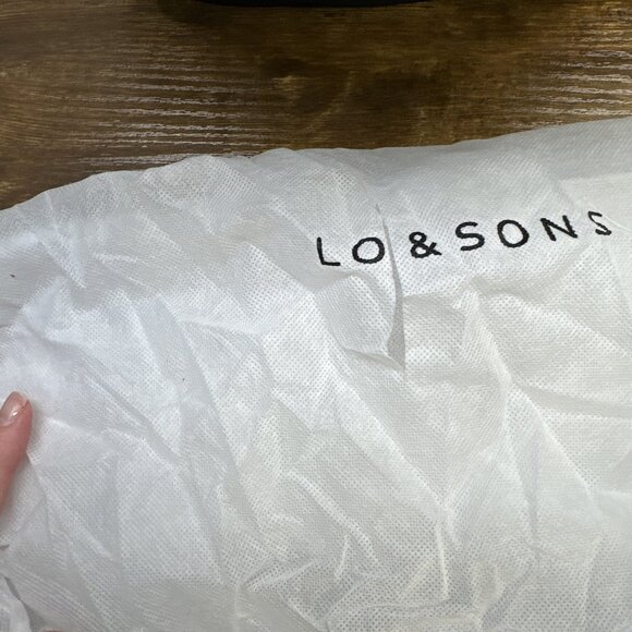 Lo‎ & Sons The Beacon Travel Backpack Black Purple Interior Bookbag Business main image 5